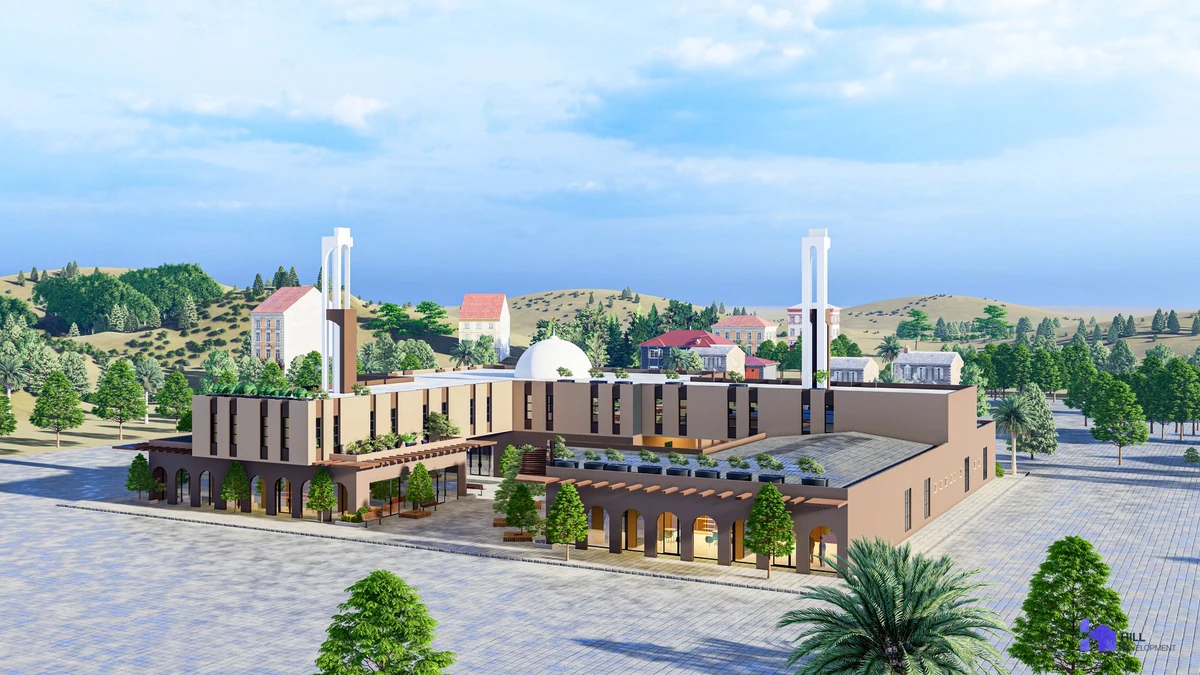 Render of HP-488 Masjid, Hargeisa.